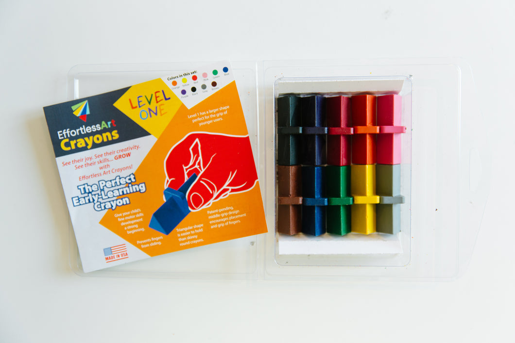 Level 1 Effortless Art Crayons (10 pack)