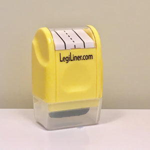 Legi Liner YELLOW 1/2" line Rolling Ink Stamp